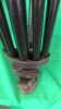 Manfrotto 501 HDV Tripod, Manfrotto 546B legs, floor spreader, pan bar, in soft case with possible faulty zip. - 12