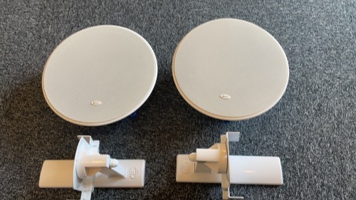 KEF CI200QR IN CEILING SPEAKER WITH BRACKET (PAIR)